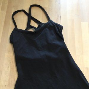 Athletic Tank with Strappy Back and Built in Bra